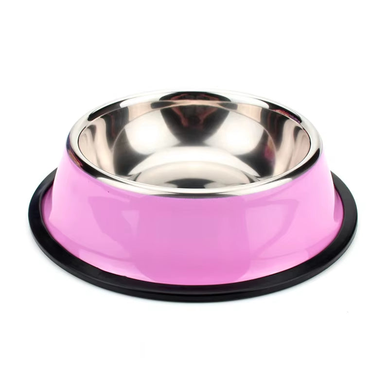 Stainless Steel Pet Feeding Bowl Set