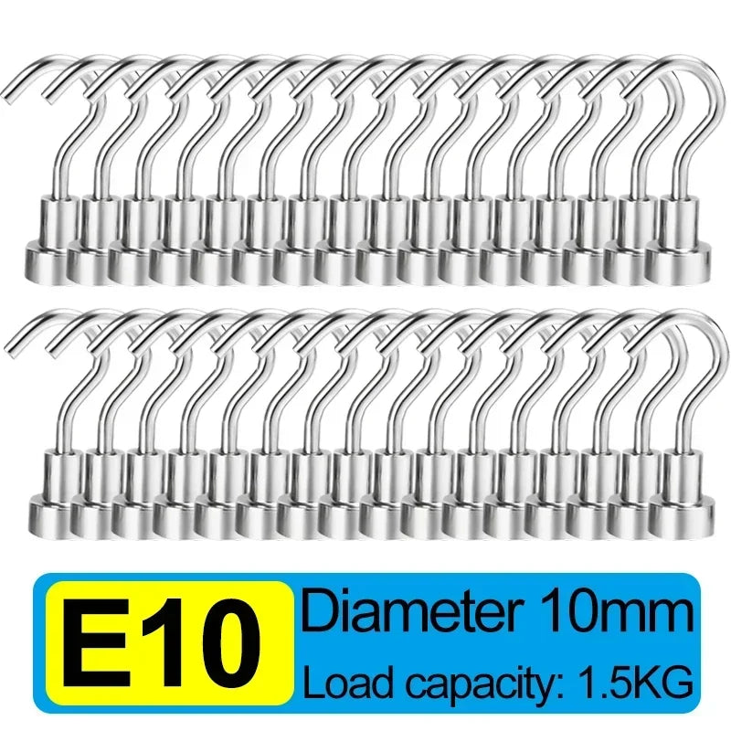 Magnetic Utility Storage Hooks, Multi-Purpose