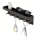 Entryway Key & Mail Organizer with Hooks