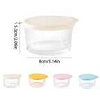 Round Glass Food Storage Containers, Set of 4