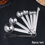 Stainless Steel Measuring Cups & Spoons Set