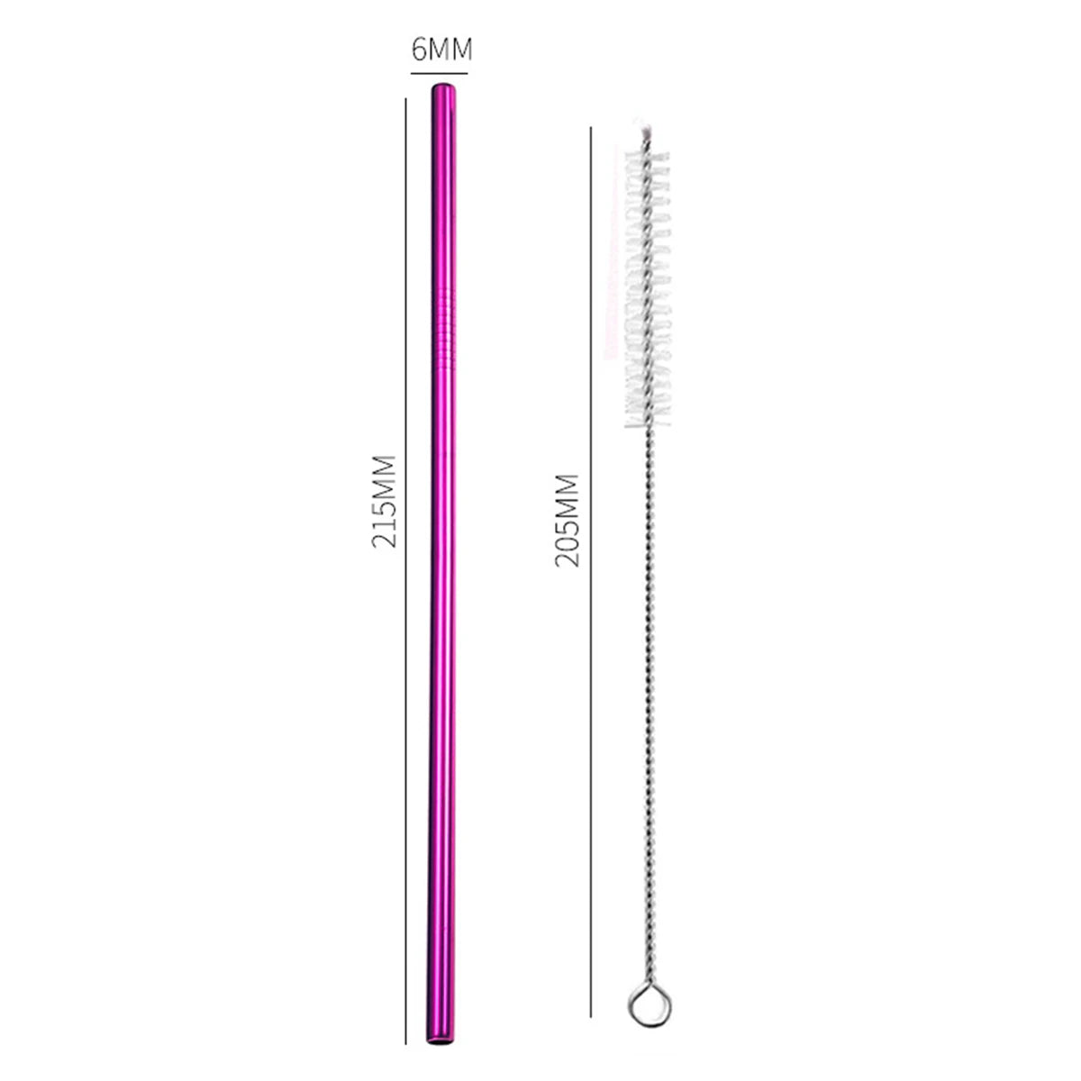 Stainless Steel Reusable Straws with Cleaning Brush