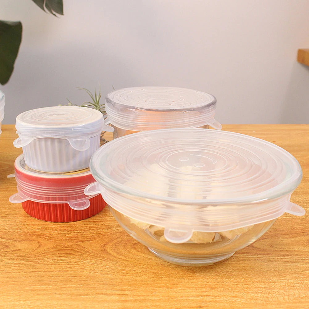 Silicone Stretch Lids, Set of 6