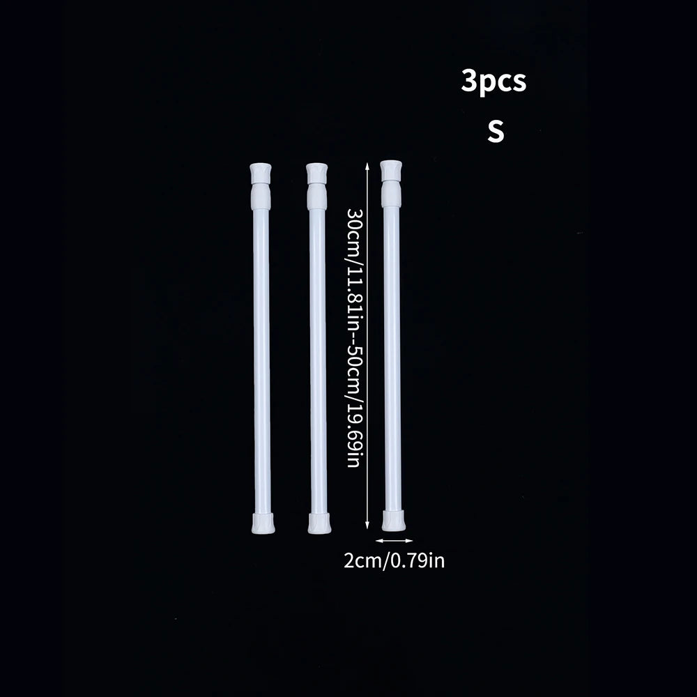 Adjustable Tension Rod Closet Organizer, Set of 3