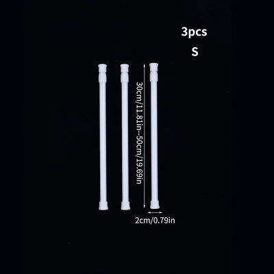 Adjustable Tension Rod Closet Organizer, Set of 3