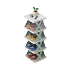 Space-Saving Stackable Shoe Rack