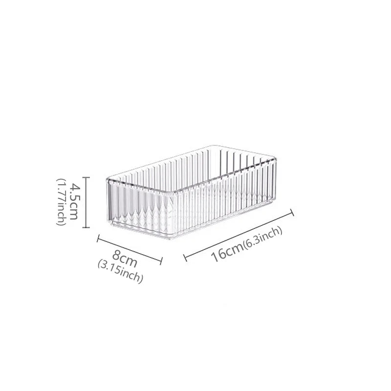 Clear Drawer Organizer Trays for Bathroom Vanity