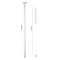 Stainless Steel Reusable Straws with Cleaning Brush