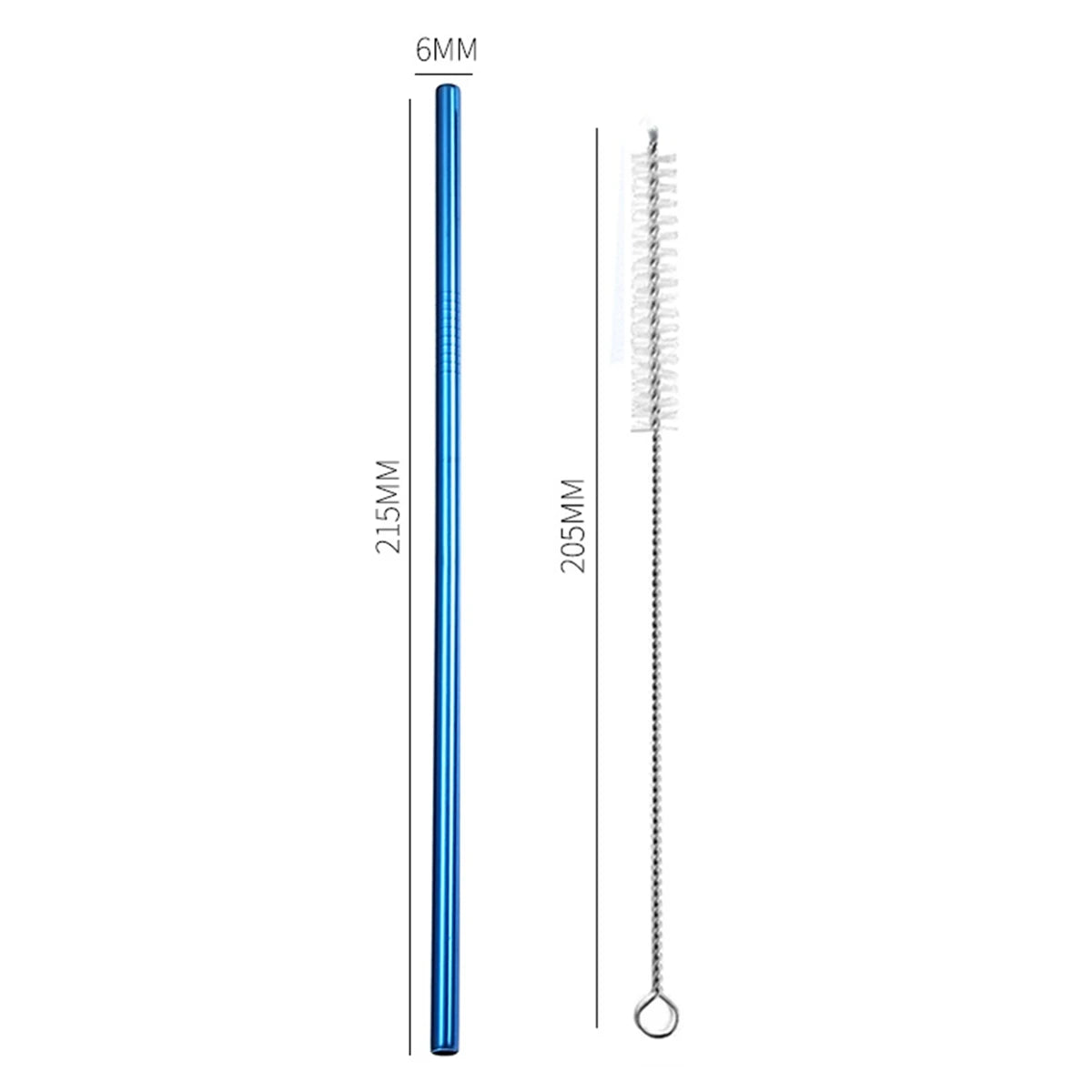 Stainless Steel Reusable Straws with Cleaning Brush