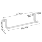 Over-Door Stainless Steel Towel Rack