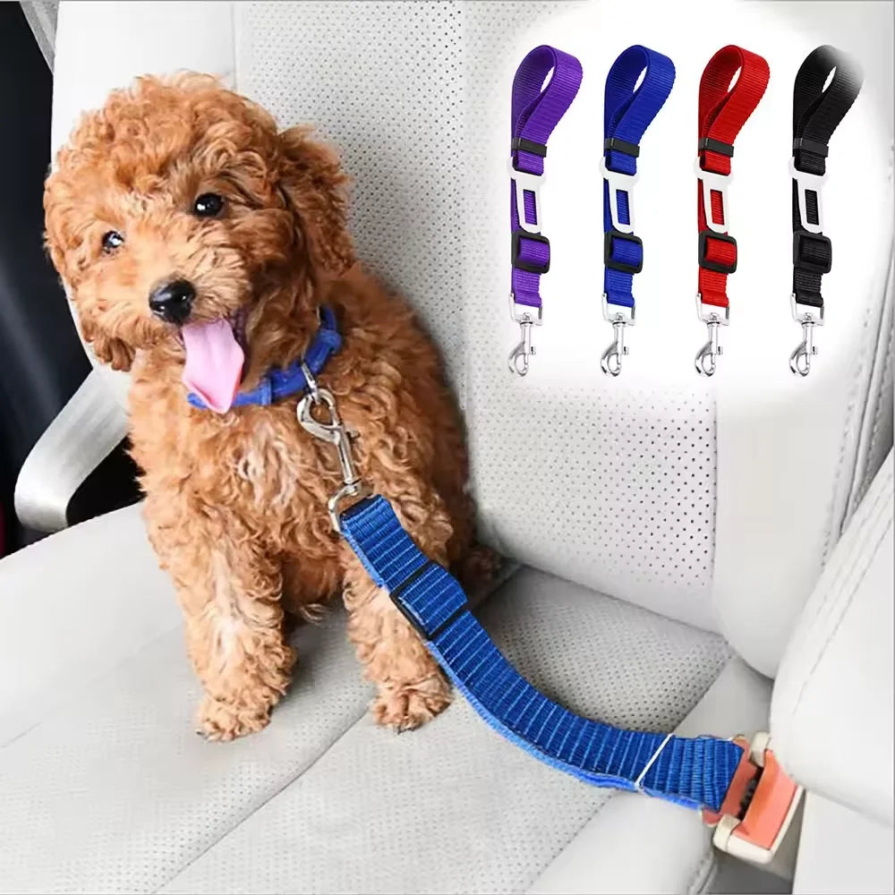 Adjustable Pet Car Seatbelt Harness