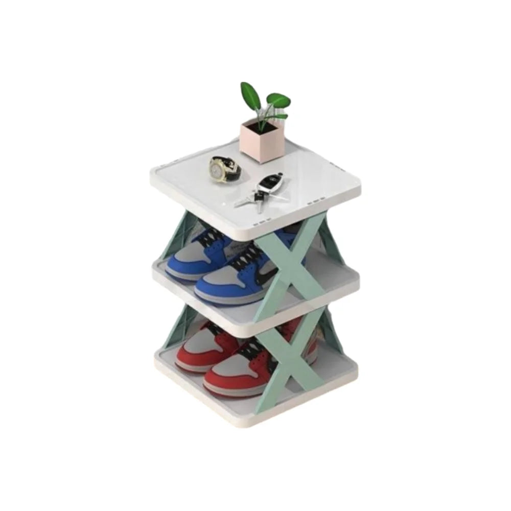Space-Saving Stackable Shoe Rack