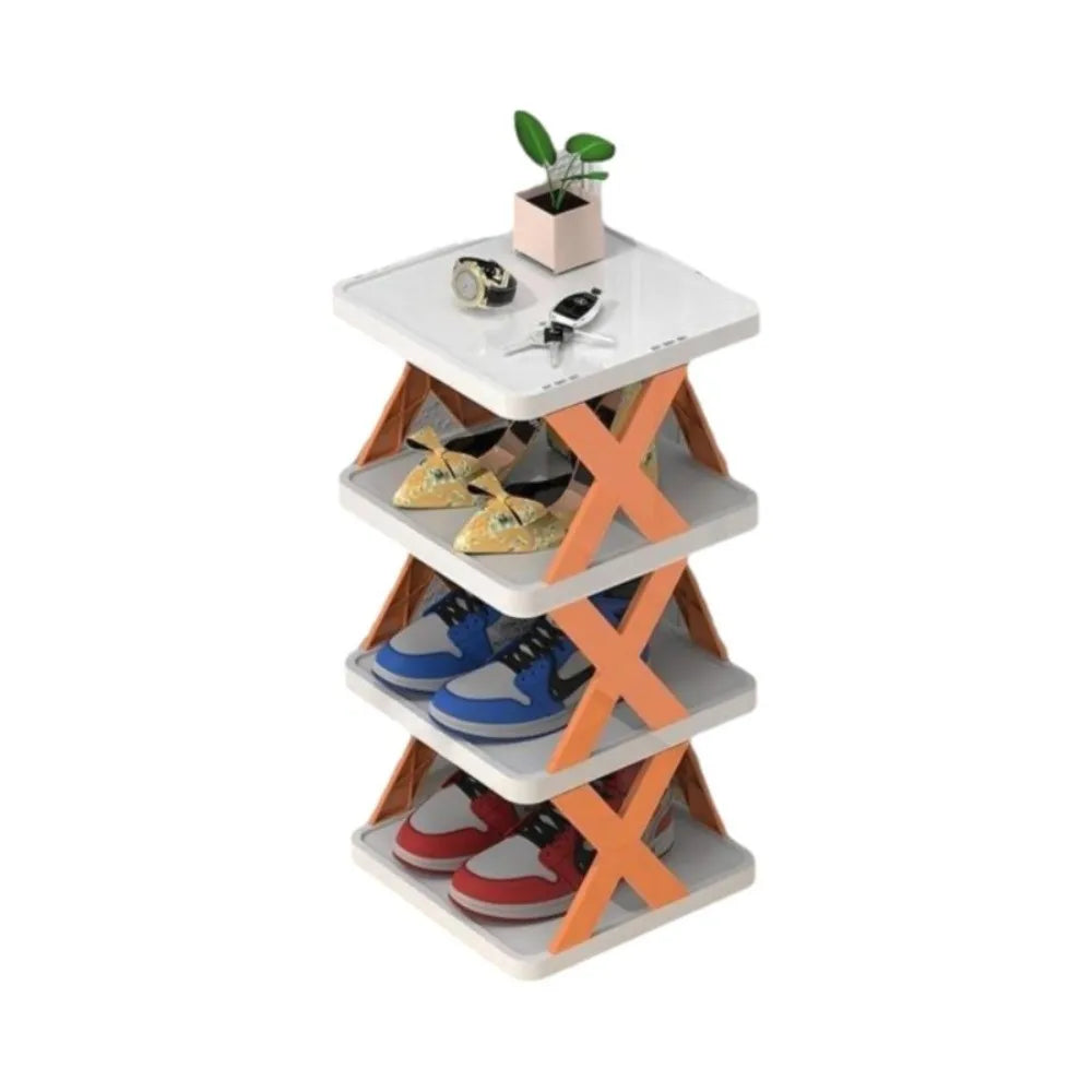Space-Saving Stackable Shoe Rack