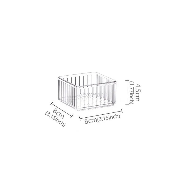 Clear Drawer Organizer Trays for Bathroom Vanity