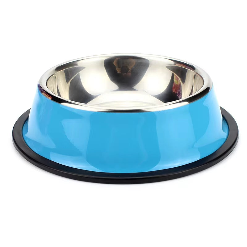 Stainless Steel Pet Feeding Bowl Set