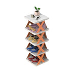 Space-Saving Stackable Shoe Rack