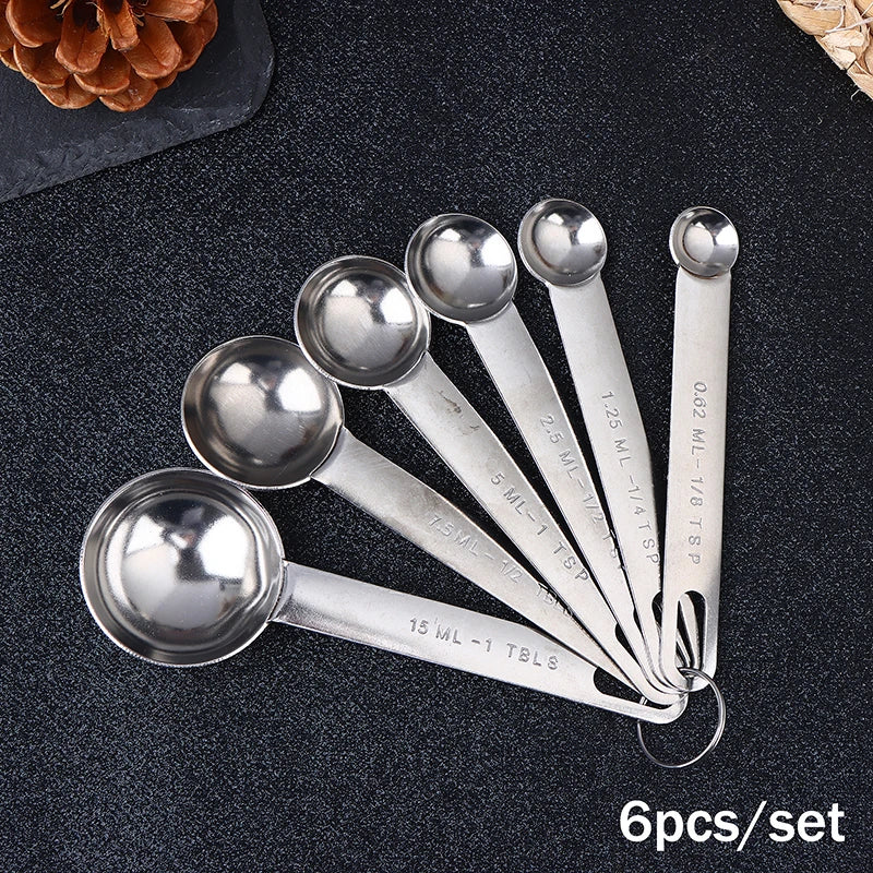 Stainless Steel Measuring Cups & Spoons Set