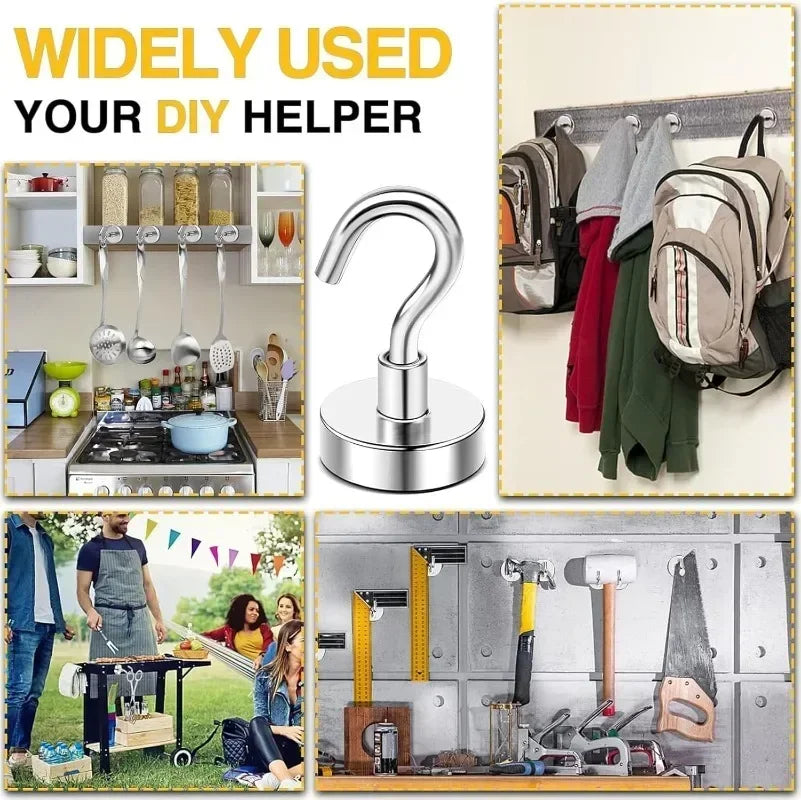 Magnetic Utility Storage Hooks, Multi-Purpose