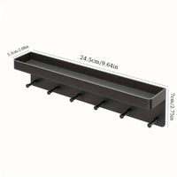 Entryway Key & Mail Organizer with Hooks
