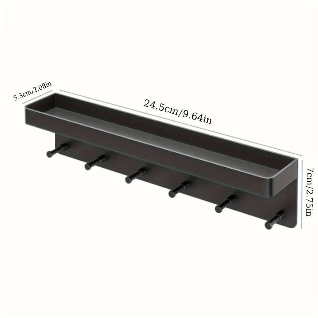 Entryway Key & Mail Organizer with Hooks