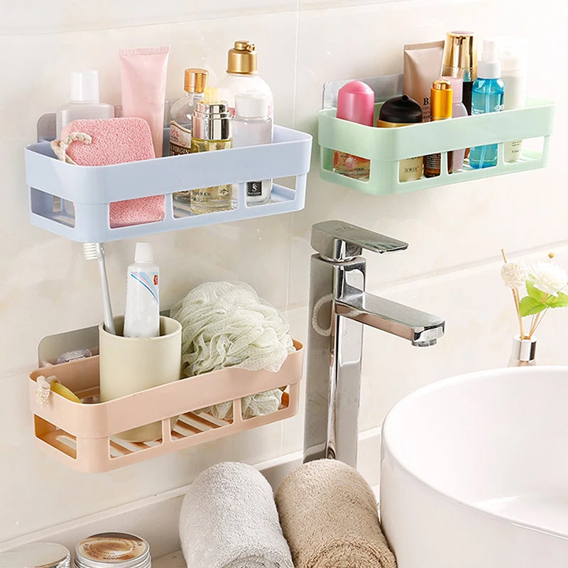 Corner Shower Caddy, No-Drill Adhesive Mount