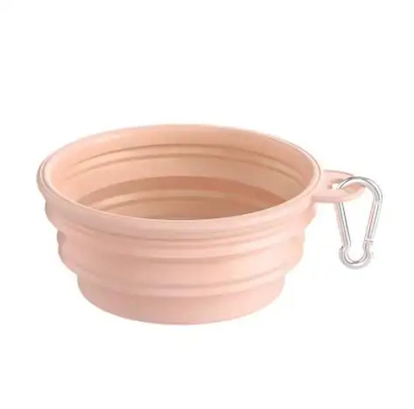 Collapsible Travel Pet Bowl for Dogs & Cats