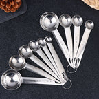 Stainless Steel Measuring Cups & Spoons Set