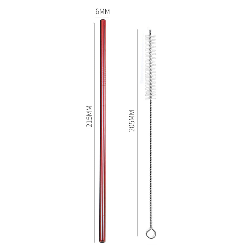 Stainless Steel Reusable Straws with Cleaning Brush