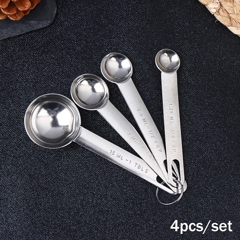 Stainless Steel Measuring Cups & Spoons Set