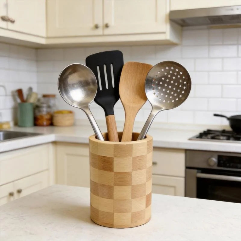 Bamboo Kitchen Utensil Holder