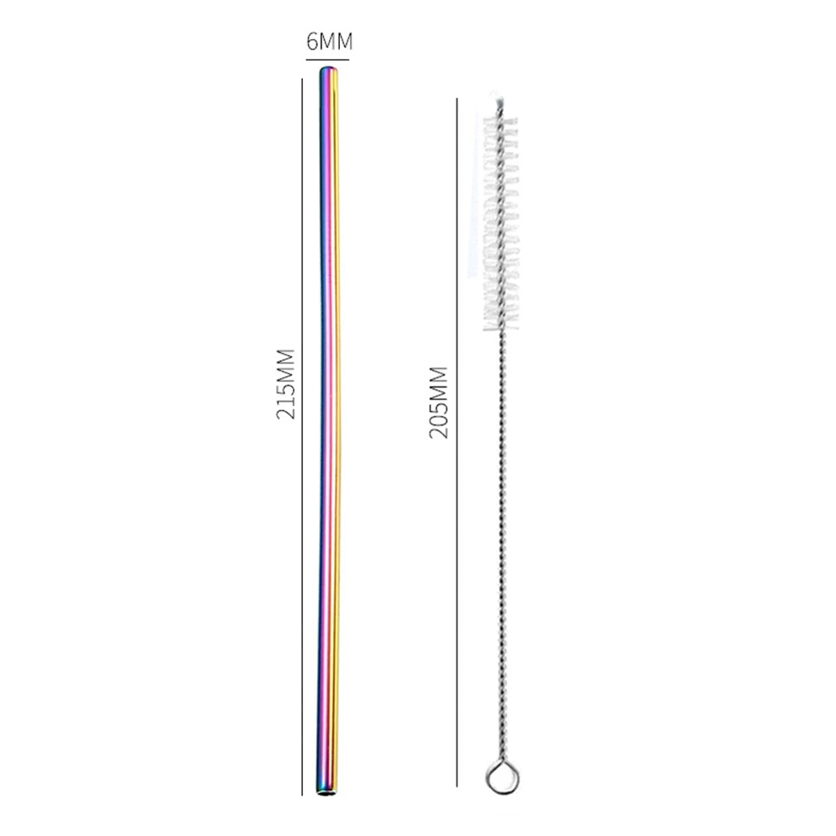 Stainless Steel Reusable Straws with Cleaning Brush
