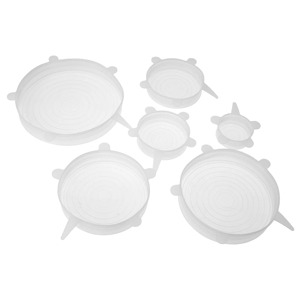 Silicone Stretch Lids, Set of 6