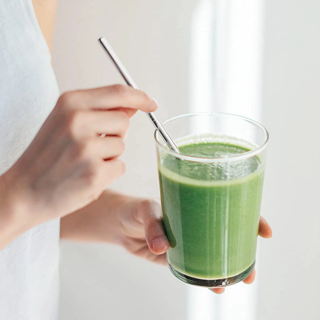 Stainless Steel Reusable Straws with Cleaning Brush