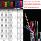 Stainless Steel Reusable Straws with Cleaning Brush