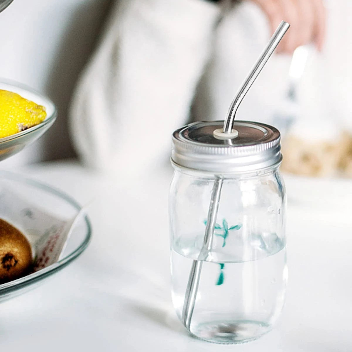 Stainless Steel Reusable Straws with Cleaning Brush