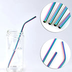 Stainless Steel Reusable Straws with Cleaning Brush