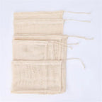 Reusable Cotton Mesh Produce Bags