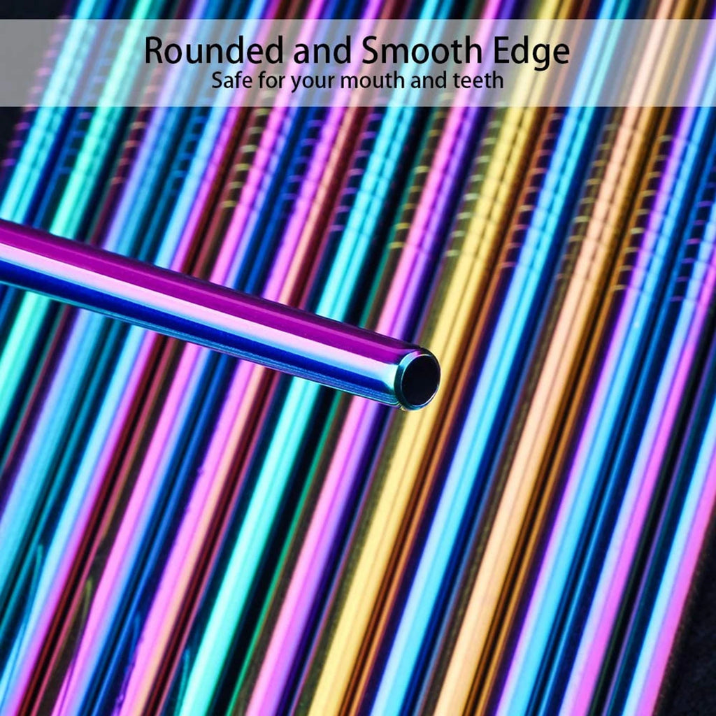 Stainless Steel Reusable Straws with Cleaning Brush