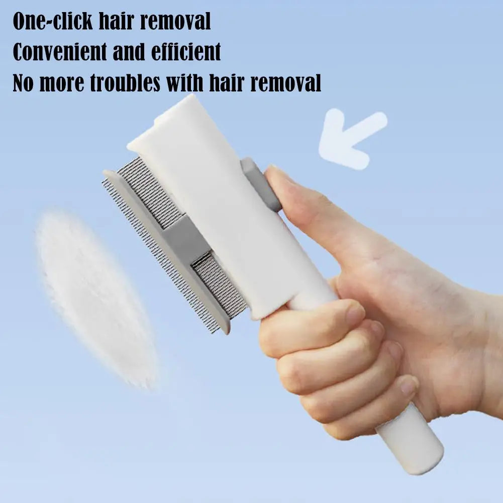 Self-Cleaning Deshedding Pet Grooming Brush
