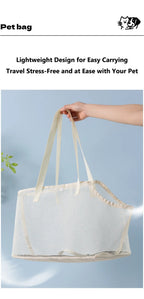 Collapsible Mesh Pet Carrier Bag