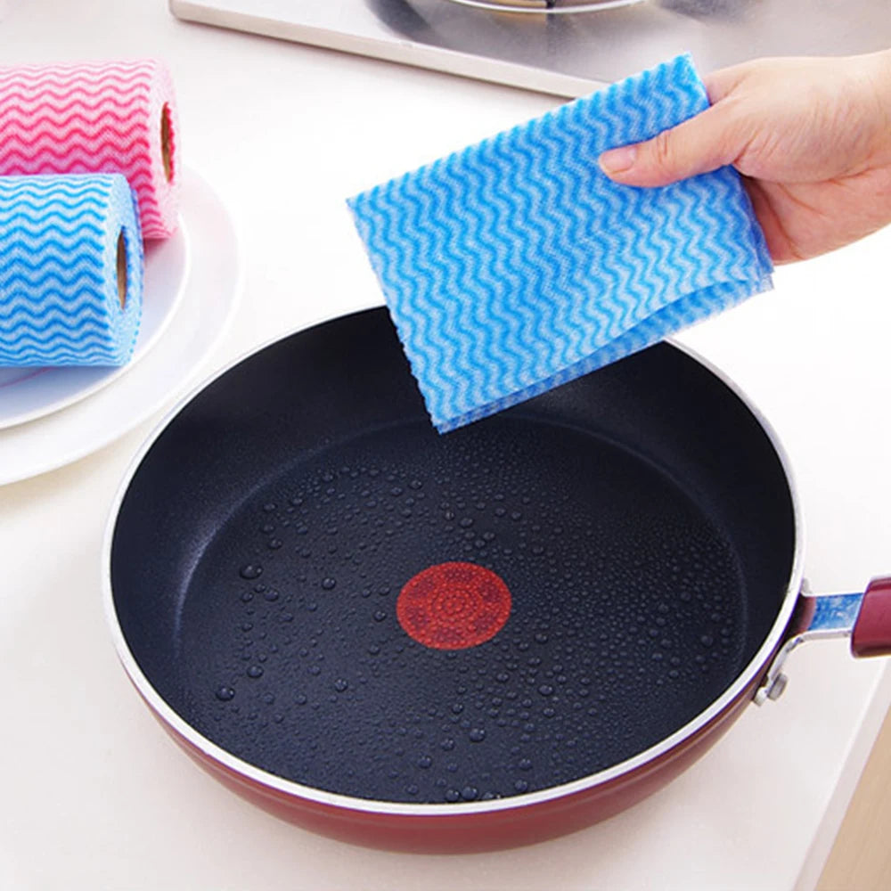 Reusable Paper Towel Roll, Washable Cleaning Cloths