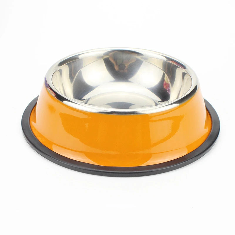 Stainless Steel Pet Feeding Bowl Set