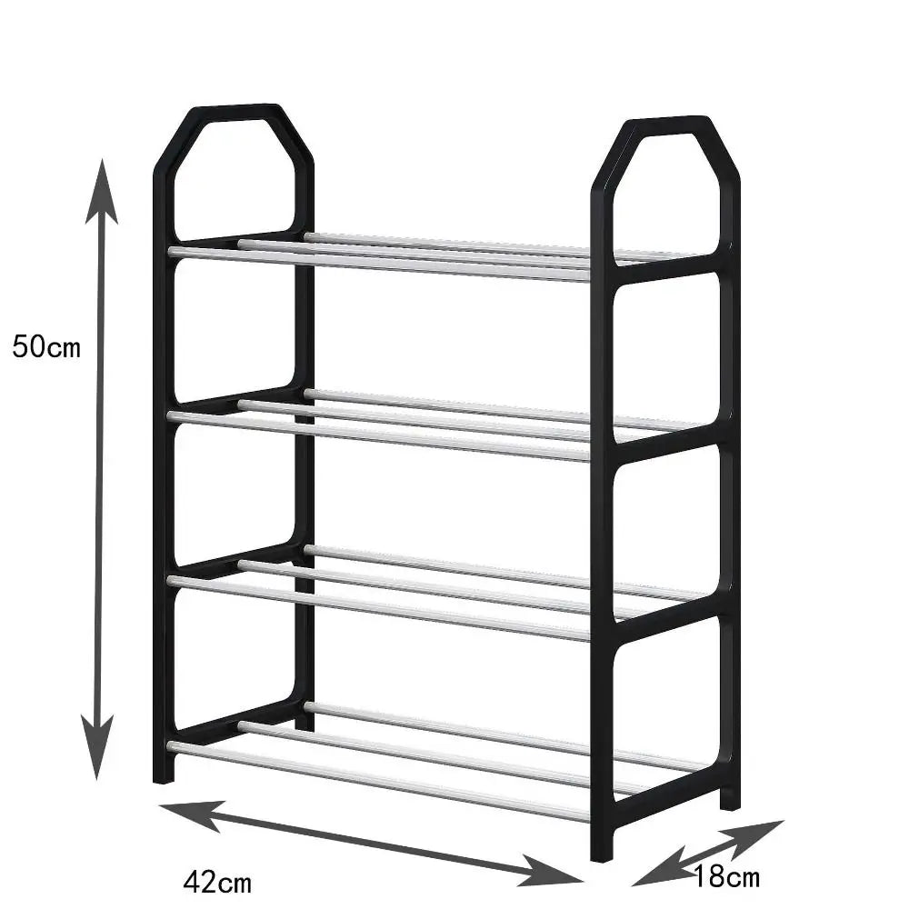 4-Tier Space-Saving Shoe Rack