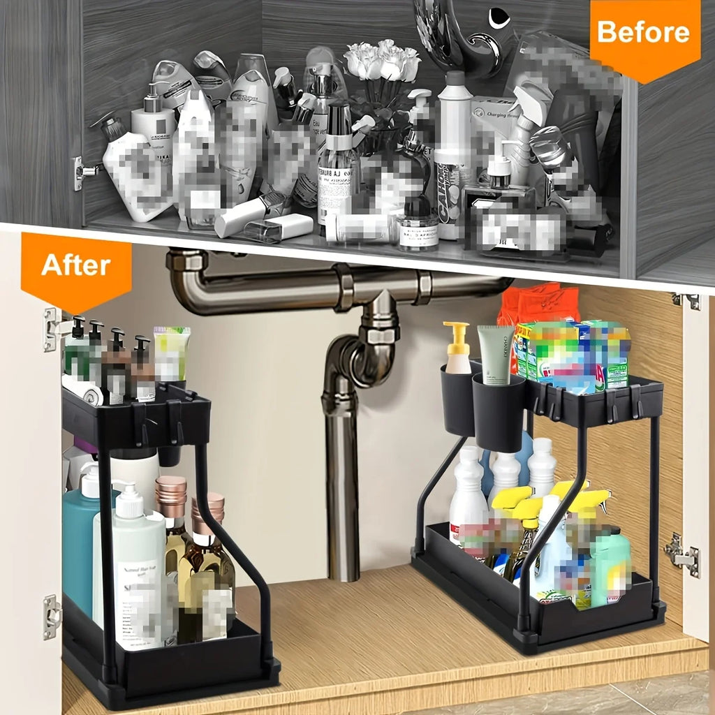 Under-Sink Pull-Out Storage Organizer
