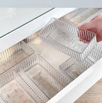 Clear Drawer Organizer Trays for Bathroom Vanity