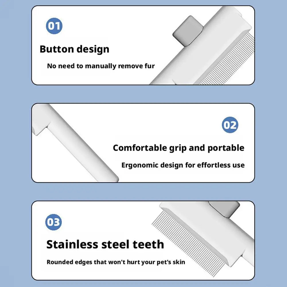 Self-Cleaning Deshedding Pet Grooming Brush