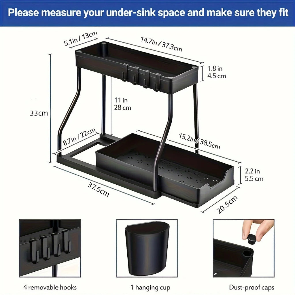 Under-Sink Pull-Out Storage Organizer