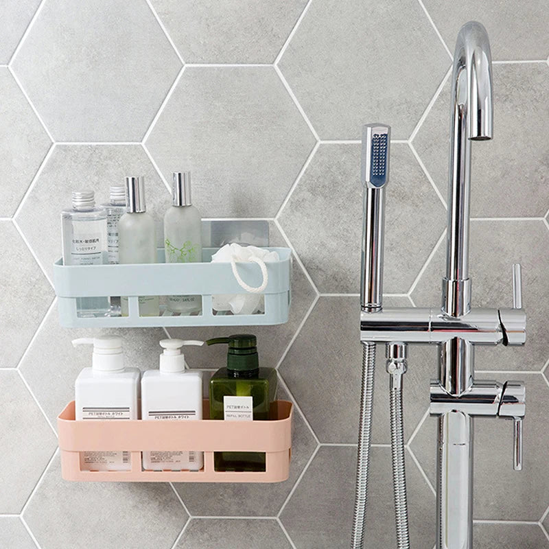 Corner Shower Caddy, No-Drill Adhesive Mount