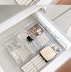 Clear Drawer Organizer Trays for Bathroom Vanity