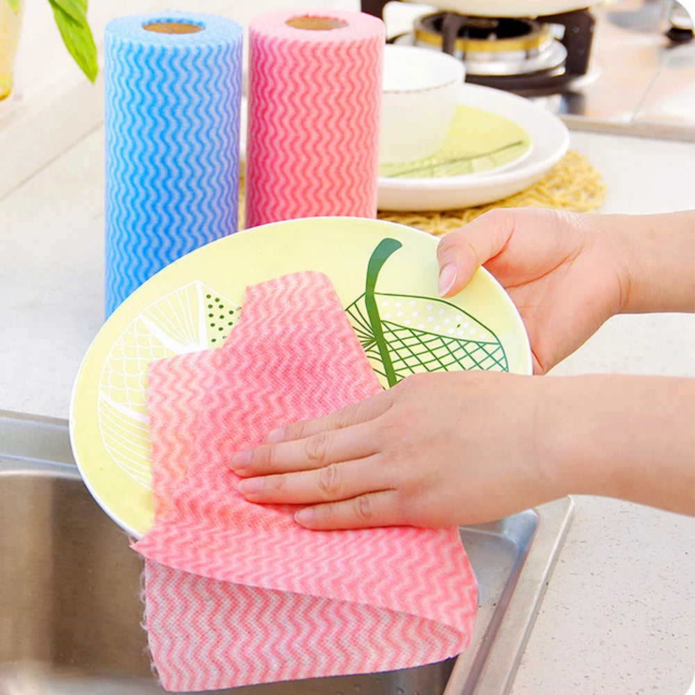 Reusable Paper Towel Roll, Washable Cleaning Cloths